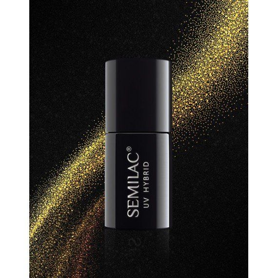 635 Semilac Cat Eye 3D Gold Gel Polish / Shellac / UV Hybrid - Semilac Ireland 