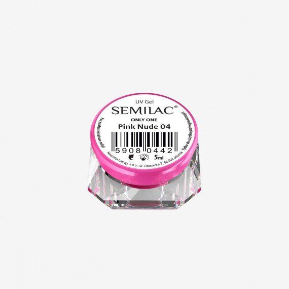 04 SEMILAC UV GEL ONLY ONE PINK NUDE 5 ML