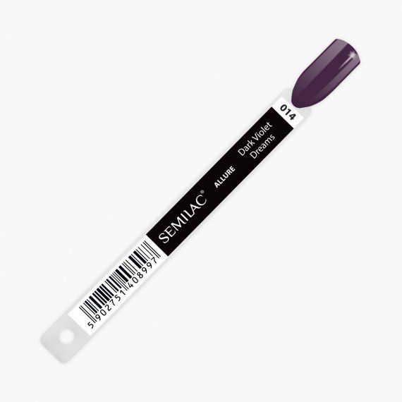 Semilac COLOR CHART - 014 Dark Violet