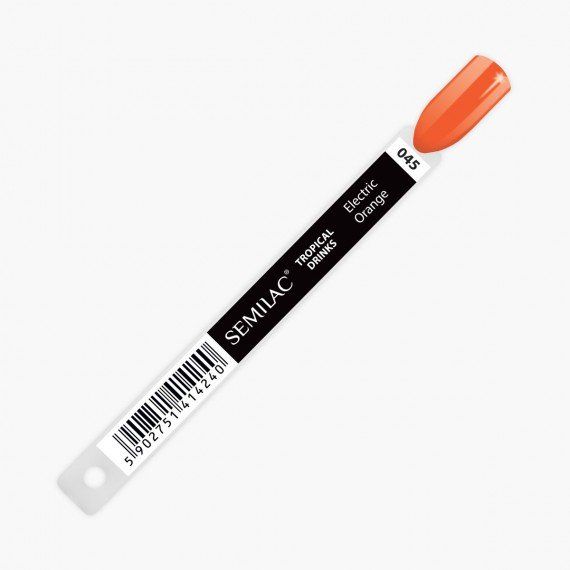 Semilac COLOR CHART - 045 Electric Orange
