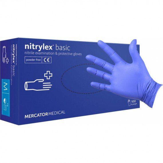 Nitrylex® Gloves - BASIC BLUE ( XS, S, M, L )