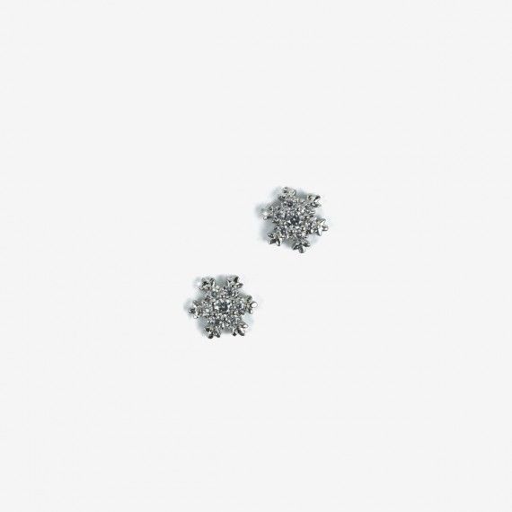 779 Semilac Nail Decoration Silver Snowflakes (2pcs)