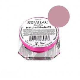 02 Semilac UV Gel Only One Natural Nude 50 ml - Semilac Norge