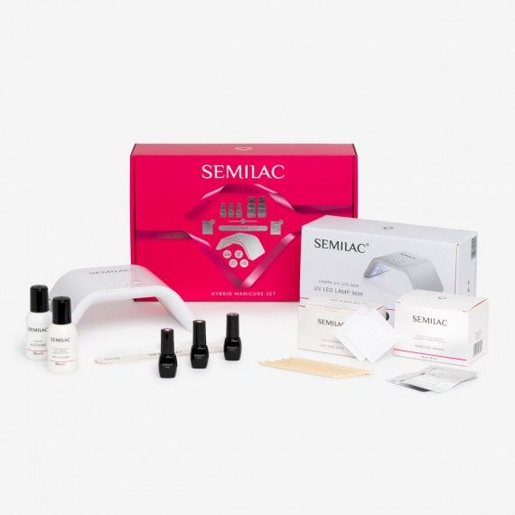 Semilac LIMITED Gel Polish Starter Kit - EXCITING with 36w Lamp