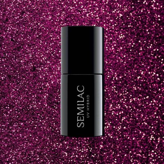 343 Semilac UV Gel Polish - Shimmer Violet 7ml