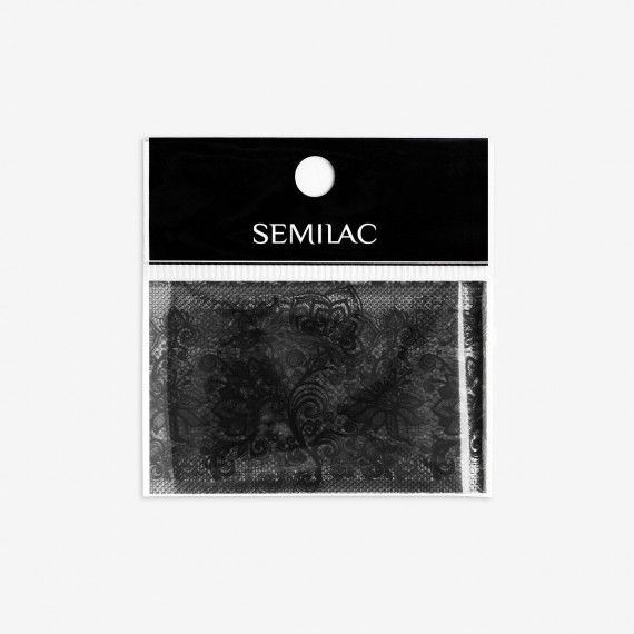 Semilac 06 Nail Art Transfer Foil - Black Lace