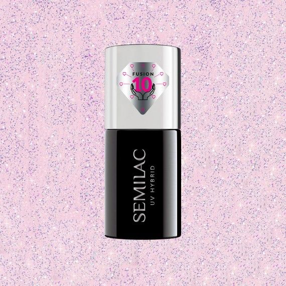 806 Semilac Extend CARE 5in1 Glitter Delicate Pink 7ml