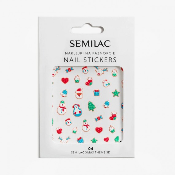 04 Christmas Nail Stickers - XMAS THEME 3D