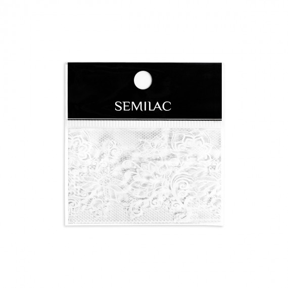 22 Semilac Nail Art Transfer Foil - White Lace