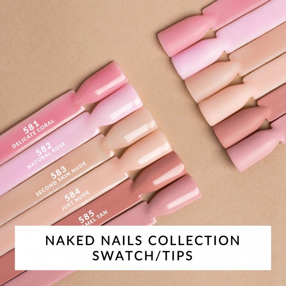 Naked Nails Collection - Color Swatches/Tips - 5pcs