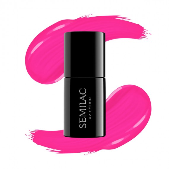 170 UV Hybrid - gel polish - shellac - Semilac Pink Wink 7ml