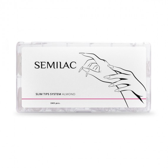 Semilac Slim Tips System Almond 240 pcs