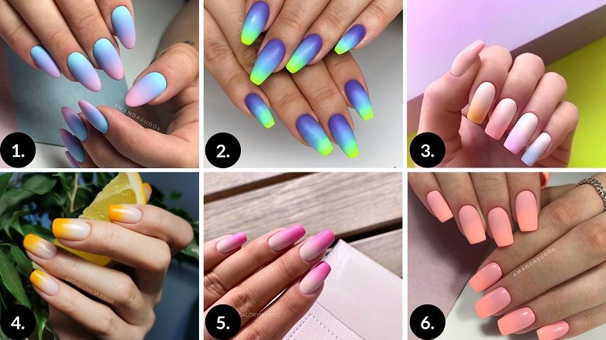 How to do ombre nails with gel polish - blog Semilac