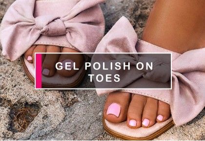 Gel polish on toes. 5 pedicure designs - blog Semilac